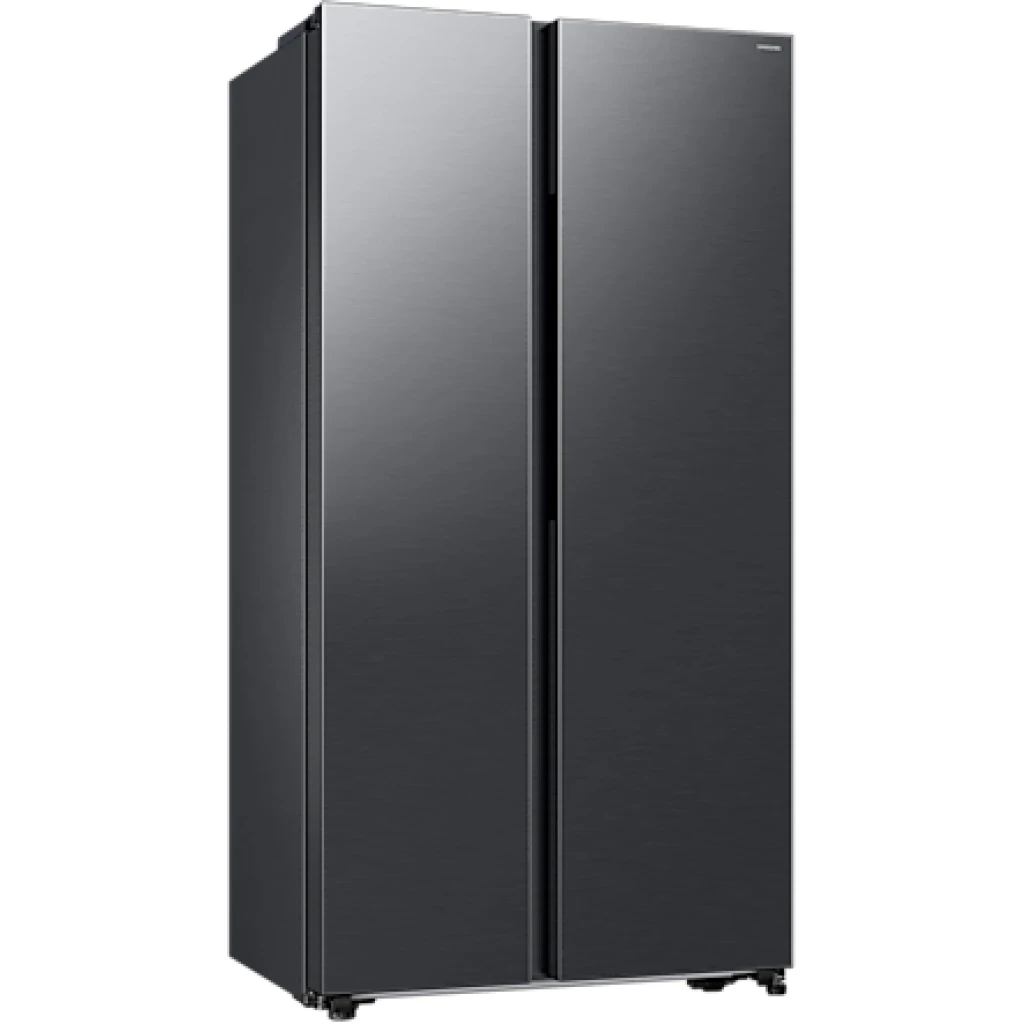 Samsung Side by Side Non-water Dispenser, 583L, Refrigerators RS57DG4000B4(Matt black) side view